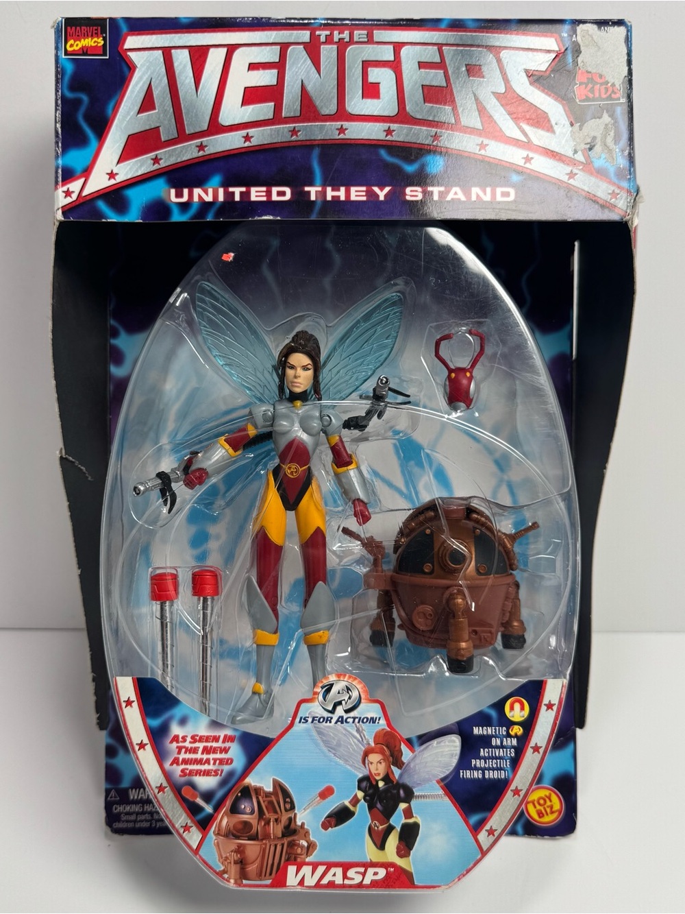 Marvel The Avengers Wasp Toy Biz Action Figure Animated Series